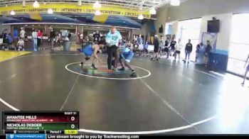 126 lbs Round 6 (8 Team) - Amantee Mills, Roundtree Wrestling Academy vs Nicholas Deboer, Heritage Wrestling Club