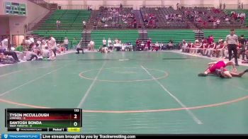 132 lbs Quarterfinals (8 Team) - Santosh Bonda, West Forsyth vs Tyson McCullough, Lowndes