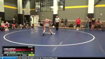 135 lbs Round 1 (12 Team) - Carli Vargas, Missouri Blue vs Addie Graser, Nebraska Wrestling Academy