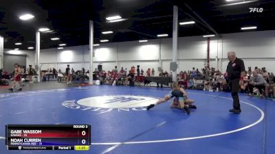 102 lbs Round 3 (8 Team) - Gabe Wassom, Kansas vs Noah Curren, Pennsylvania Red