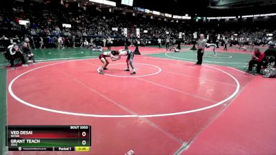 128 lbs 3rd Place Match - Ved Desai, WCWA vs Grant Teach, JOA2