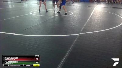 105 lbs Round 1 (6 Team) - Phoenix Fure, Team Yellow vs Marin Rhode, Team Red