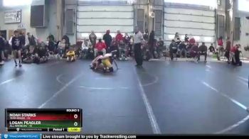 100 lbs Round 5 (8 Team) - Logan Peagler, All American vs Noah Starks, Team Smash