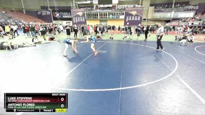 113 lbs Champ. Round 2 - Antonio Flores, Fond Du Lac High School Wrestling vs Luke Steffens, MO West Championship Wrestling Club