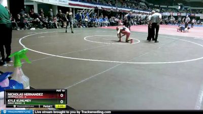 120 lbs Semifinals (16 Team) - Kyle Kuhlmey, Great Bridge vs Nicholas Hernandez, Hempfield (PA)