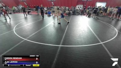 138 lbs Cons. Round 3 - Carson Menehan, WI vs Alex Lehman, MN