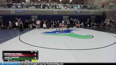 100 lbs Cons. Semi - Mateo Sanchez, 208 Badgers vs Remington Steele, Uncle Rico`s Freestyle Wrstl`n