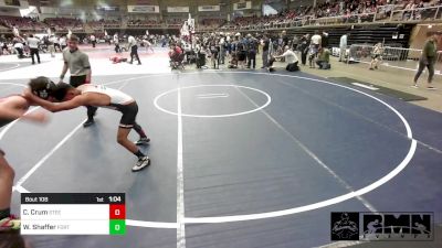 109 lbs Quarterfinal - Christian Crum, Steel City Reloaded WC vs Wyatt Shaffer, Fort Lupton