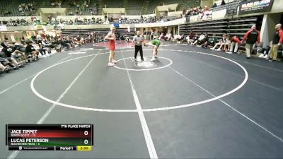 182 lbs Finals (8 Team) - Lucas Peterson, Rochester Mayo vs Jace Tippet, North Scott