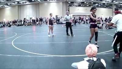 136 lbs Consi Of 16 #1 - Jaala Degannes, Infinity Wrestling vs Rachel Critz, Orange County RTC