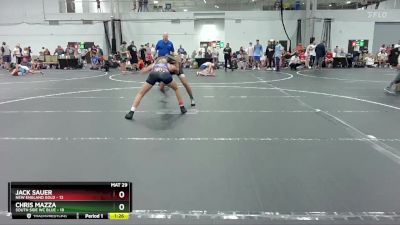 132 lbs Placement (4 Team) - Jack Sauer, New England Gold vs Chris Mazza, South Side WC Blue