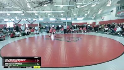 165 lbs Finals (2 Team) - Walker Heckendorf, Western Colorado vs Brendan Barnes, Minot State (N.D.)