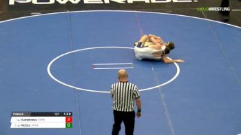 152 lbs Final - Josh Humphreys, Parkersburg South - WV vs Justin McCoy, Chestnut Ridge