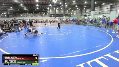 106 lbs Finals (2 Team) - Gavin Austin, JEFFERSON WRESTLING CLUB vs Ben Proper, PIT BULL WRESTLING ACADEMY