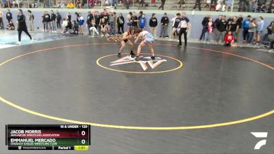 120 lbs X Bracket - Jacob Morris, Avalanche Wrestling Association vs Emmanuel Mercado, Chugach Eagles Wrestling Club