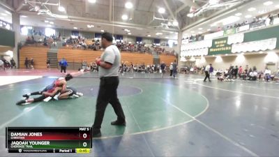 120 lbs 7th Place Match - Jaqoah Younger, Cherokee Trail vs Damian Jones, Christian