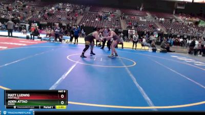 5A 285 lbs Quarterfinal - Aden Attao, Borah vs Matt Ludwig, Post Falls