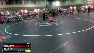 195 lbs Round 2 (16 Team) - Walter Poe, NFWA Black vs Dayne Miller, Cow Valley