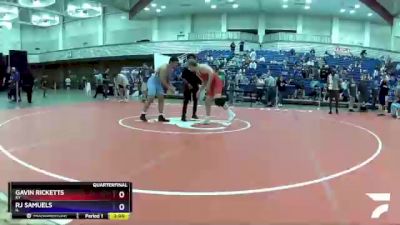 182 lbs Quarterfinal - Gavin Ricketts, KY vs Rj Samuels, IL