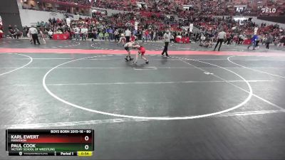 80 lbs Cons. Round 4 - Paul Cook, Victory School Of Wrestling vs Karl Ewert, Marathon