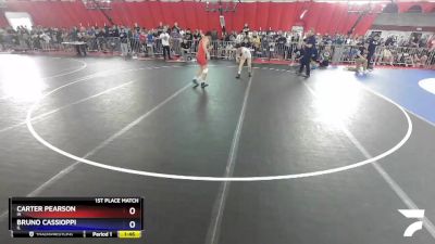 113 lbs 1st Place Match - Carter Pearson, IA vs Bruno Cassioppi, IL