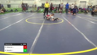 55-B Mats 1-5 8:00am lbs Round Of 32 - Riggs Osborne, OH vs Declan Daniels, NY