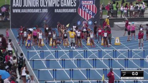 Youth Women's 100m Hurdles Championship, Semi-Finals 9 - Age 17-18