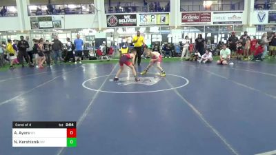 J-85 Mats 13-16 11:15am lbs Consi Of 4 - Aj Ayers, WV vs Nicholas Kershisnik, WV