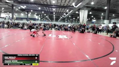 80 lbs Round 2 - Mac Begley, Virginia Patriots vs Mason Wood, Riverheads Youth Wrestling