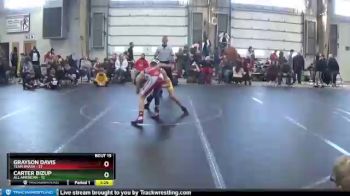 92 lbs Round 5 (8 Team) - Carter Bizup, All American vs Grayson Davis, Team Smash