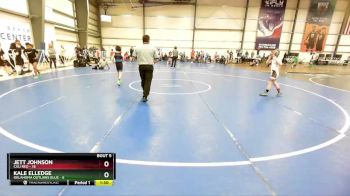 72 lbs Rd# 5- 3:45pm Friday Final Pool - Kale Elledge, Oklahoma Outlaws Blue vs Jett Johnson, Cali Red