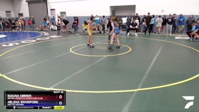 119 lbs Round 3 - Kiauna OBrien, Bethel Freestyle Wrestling Club vs Helena Woodfork, Mat-Su Matmen