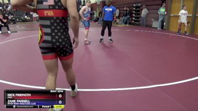 J-11 lbs Round 1 - Nick Friemoth, FWA vs Zane Pannell, River Bend Wrestling Club