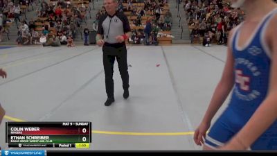 85 lbs Quarterfinal - Colin Weber, Ringers vs Ethan Schreiber, Eagle Grove Wrestling Club