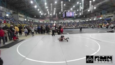 62 lbs Consi Of 8 #1 - Reed Horn-Beanland, Dove Creek Bulldogs vs Grayson Romero, Sargent Wrestling