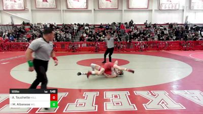 120 lbs Semifinal - Anthony Touchette, Holliston vs Marco Albanese, Melrose