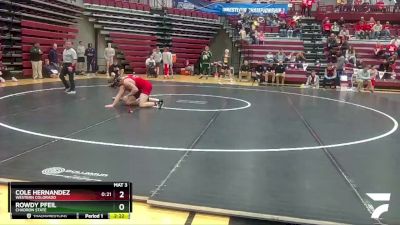 174 lbs Quarterfinal - Cole Hernandez, Western Colorado vs Rowdy Pfeil, Chadron State