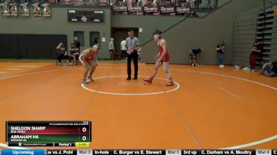 172 lbs Championship Bracket - Sheldon Sharp, Bob Jones vs Abraham Ha, Grissom Hs