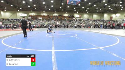 100 lbs Semifinal - Brynlyn Sullivan, Rollers Academy Of Wrestling vs Kamila Cerna, Top Dog Wrestling Club