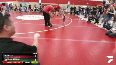 39-40 lbs Round 2 - Mia Kyte, Wiggins Youth Wrestling vs Waylon Graham, HRA