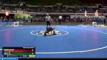 120 lbs Sat 8 Co - Nick Ta, Westfield HS vs Gavin Rush, Butler Area