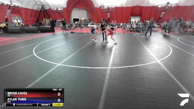 97 lbs Cons. Semi - Bryer Caves, WI vs Kyler Thier, MN