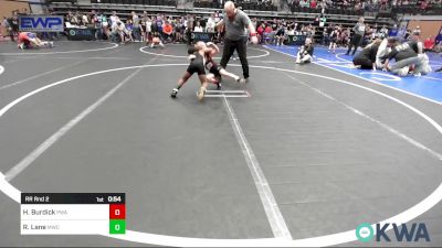 66 lbs Rr Rnd 2 - Hudson Burdick, Perry Wrestling Academy vs Rayden Lane, Midwest City Bombers