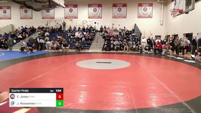 195 lbs Quarterfinal - Elijah Josey, Portsmouth vs Joshua "Emmitt" Nossaman, Plymouth