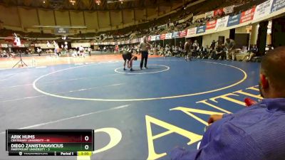 235 lbs Champ Round 1 (16 Team) - Diego Zanistanavicius, Marymount University vs Arik Hums, Centenary University