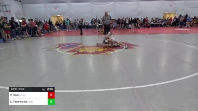 86 lbs Semifinal - Carson Kirk, Honey Grove vs Cutter Perryman, Centre Hall