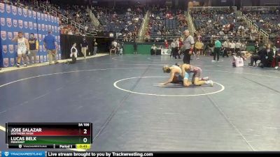 3A 106 lbs 5th Place Match - Jose Salazar, Southern Nash vs Lucas Belk, Piedmont