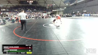 1B/2B 152 3rd Place Match - Brody Schillinger, Davenport vs Josiah Skindzier, Kittitas