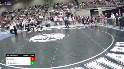 3rd Place Match - Sam Welker, Ridgeline vs Caleb Korth, Bear River