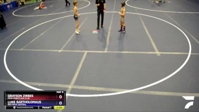 84 lbs Round 4 - Grayson Zirbes, Peak Wrestling Club vs Luke Bartholomaus, Red Rock Central